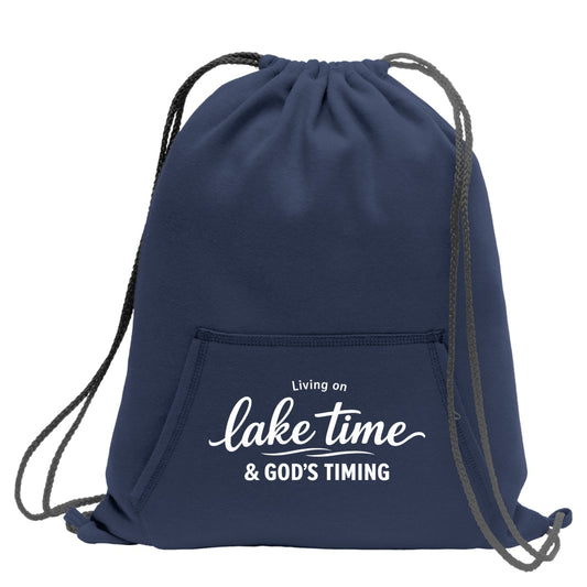 Lake Time Sweatshirt Cinch Bag