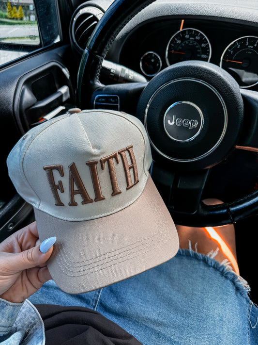 Faith Mocha Trucker Hat