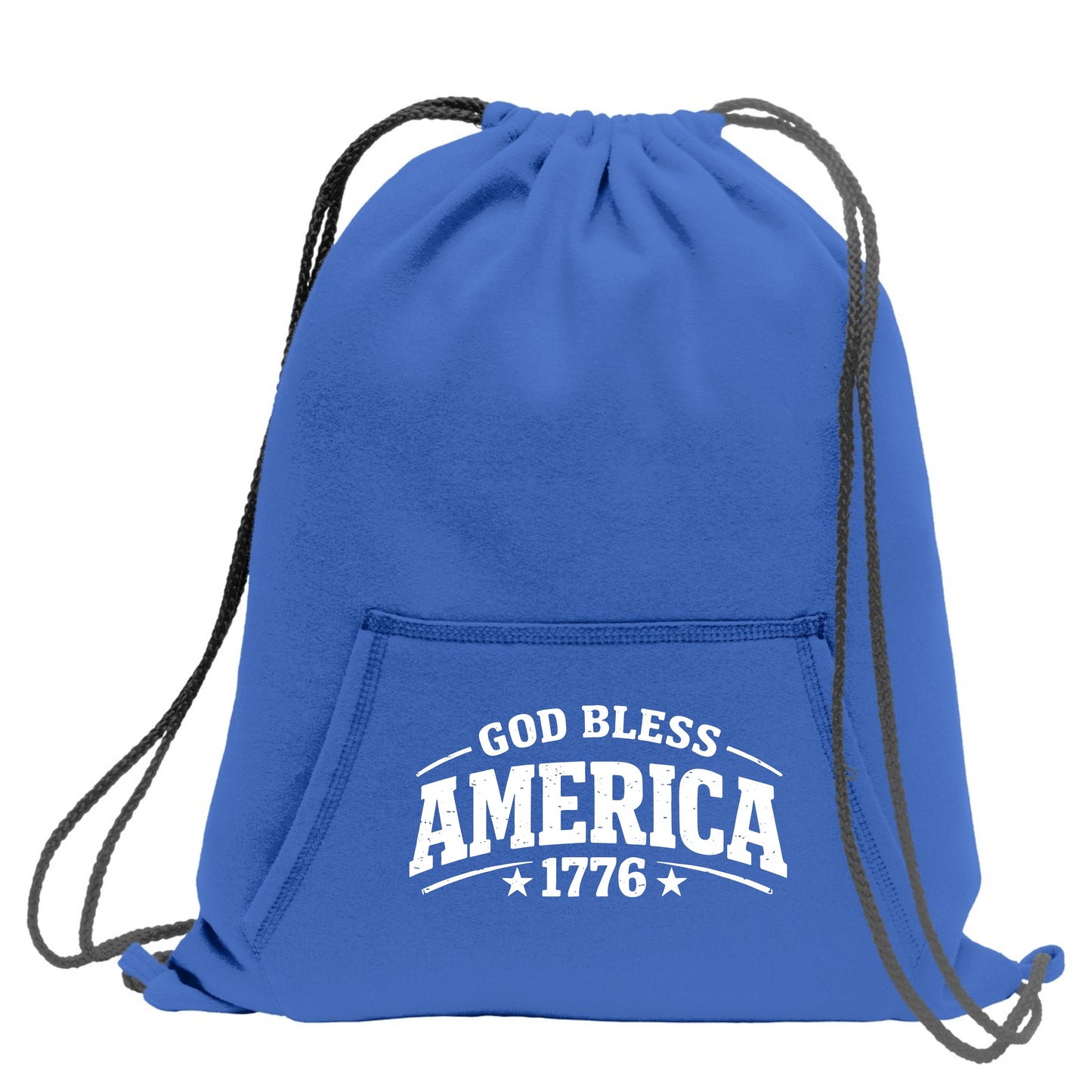 God Bless America Sweatshirt Cinch Bag
