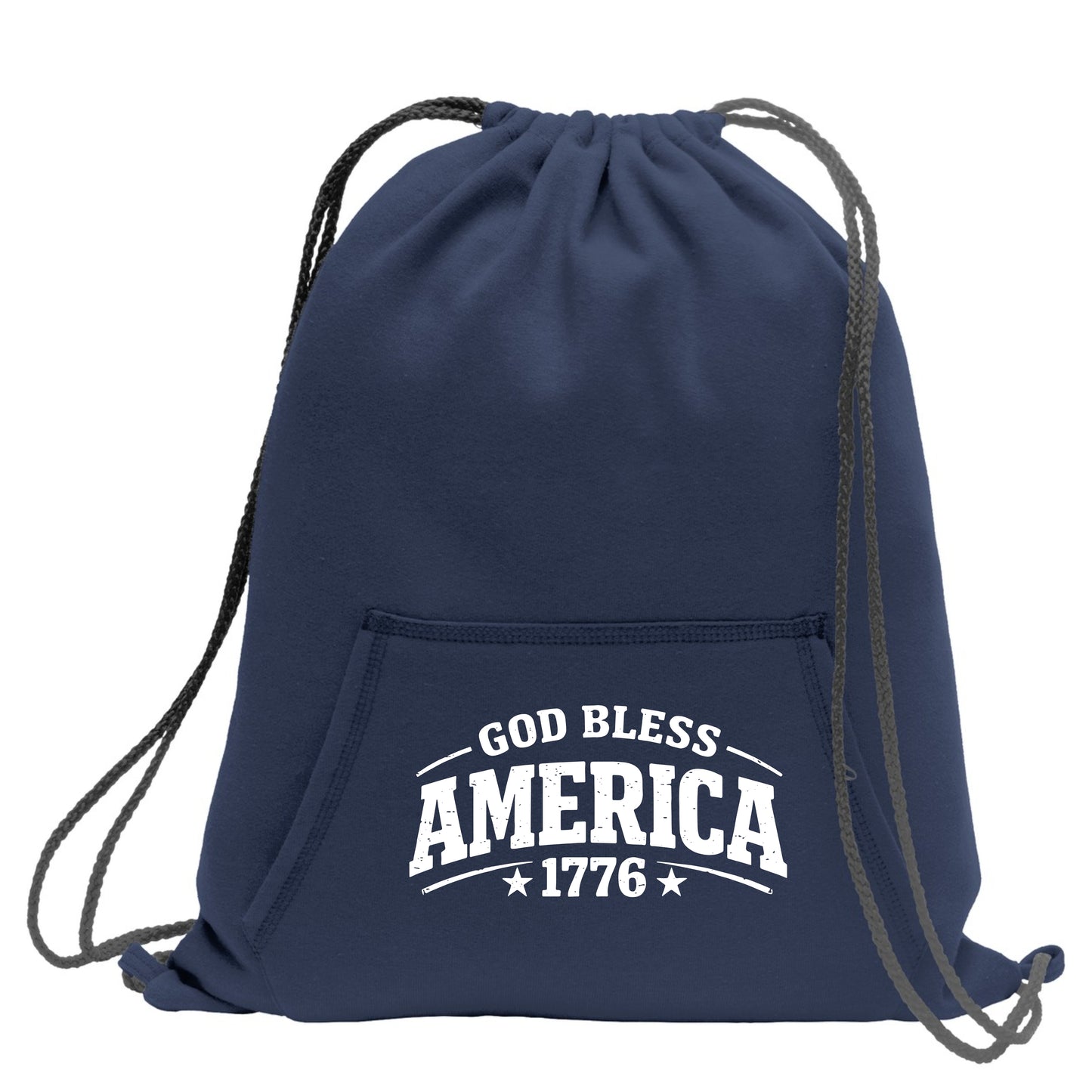 God Bless America Sweatshirt Cinch Bag