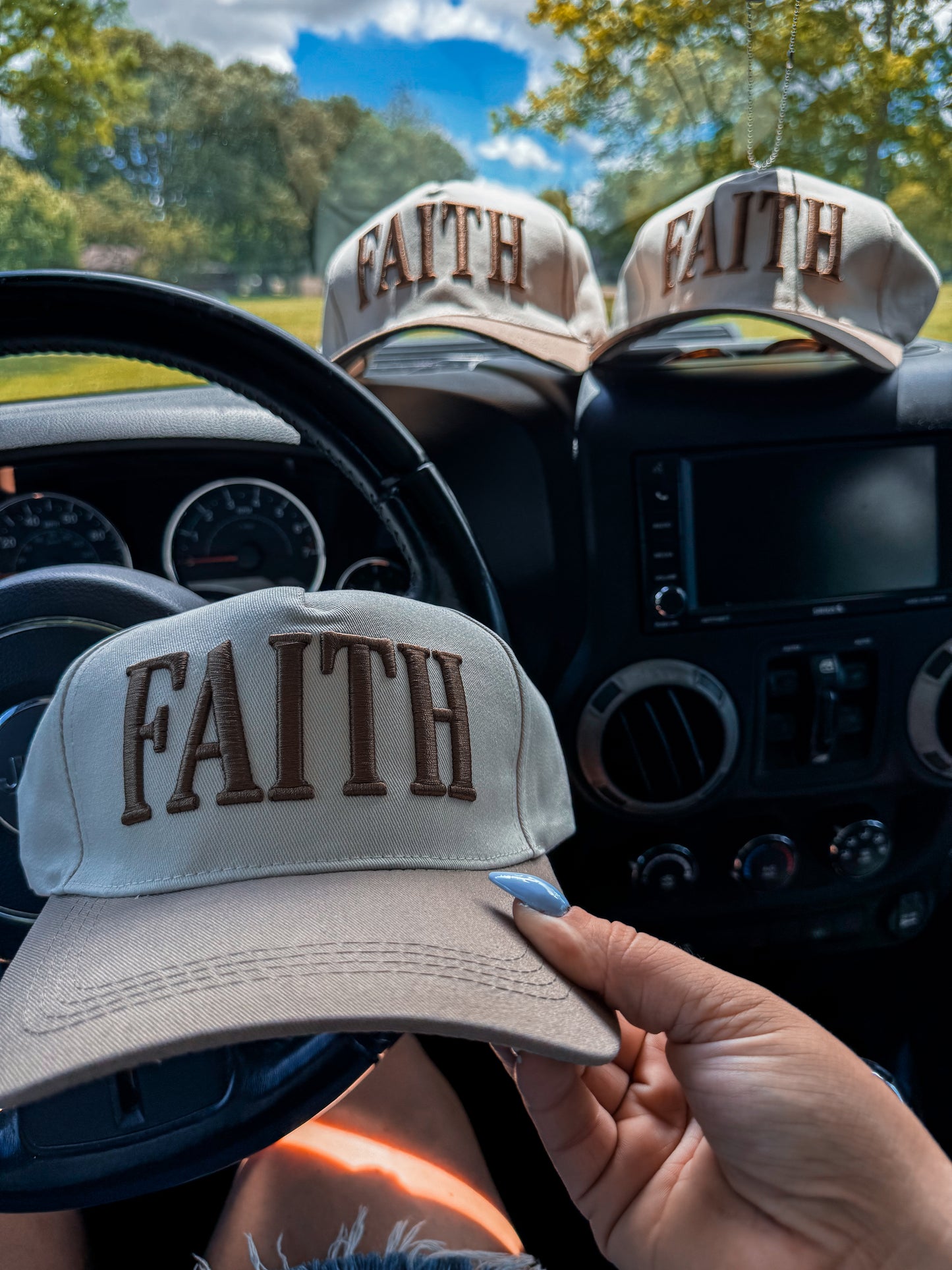 Faith Mocha Trucker Hat