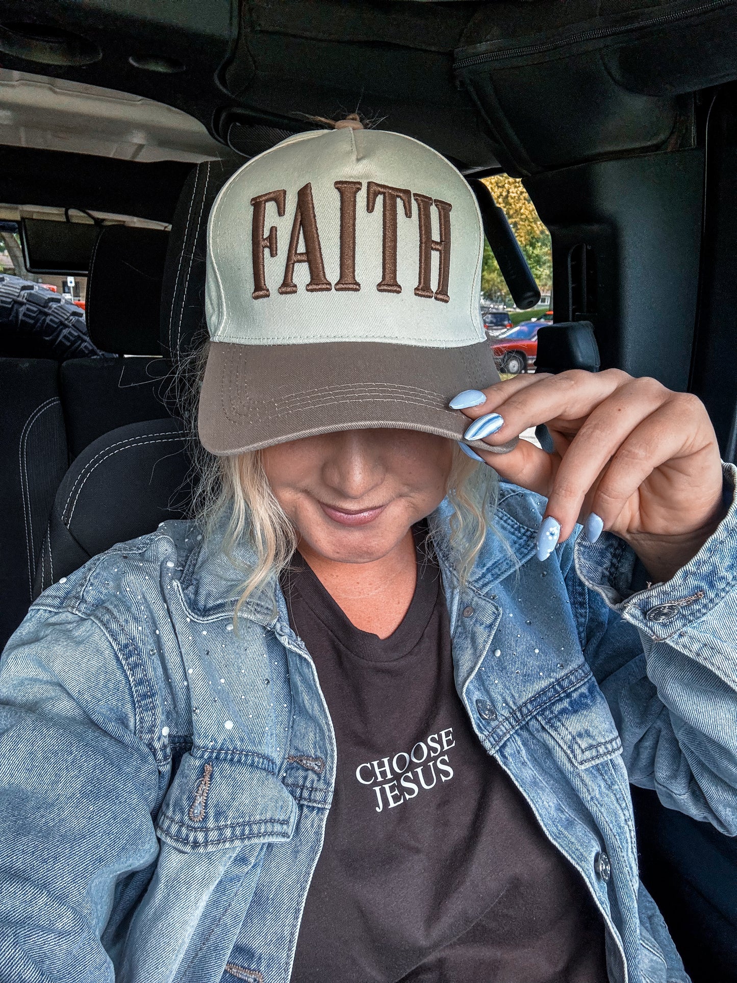 Faith Mocha Trucker Hat