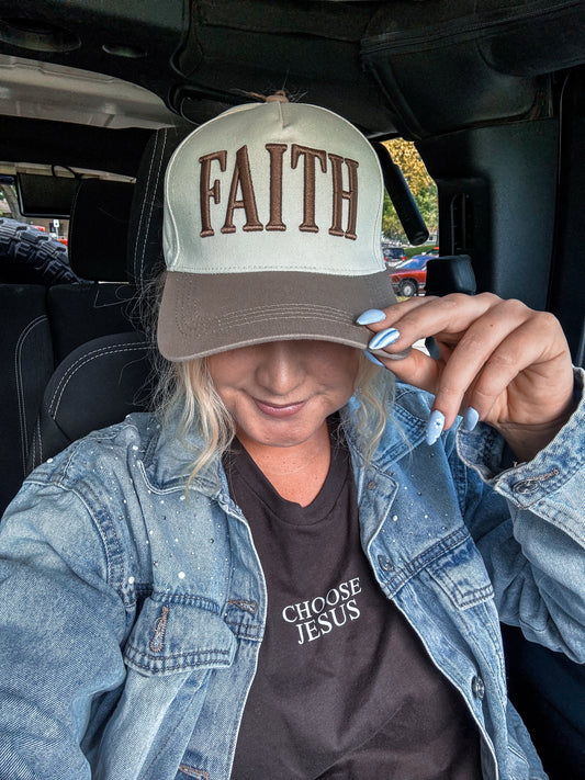 Faith Mocha Trucker Hat
