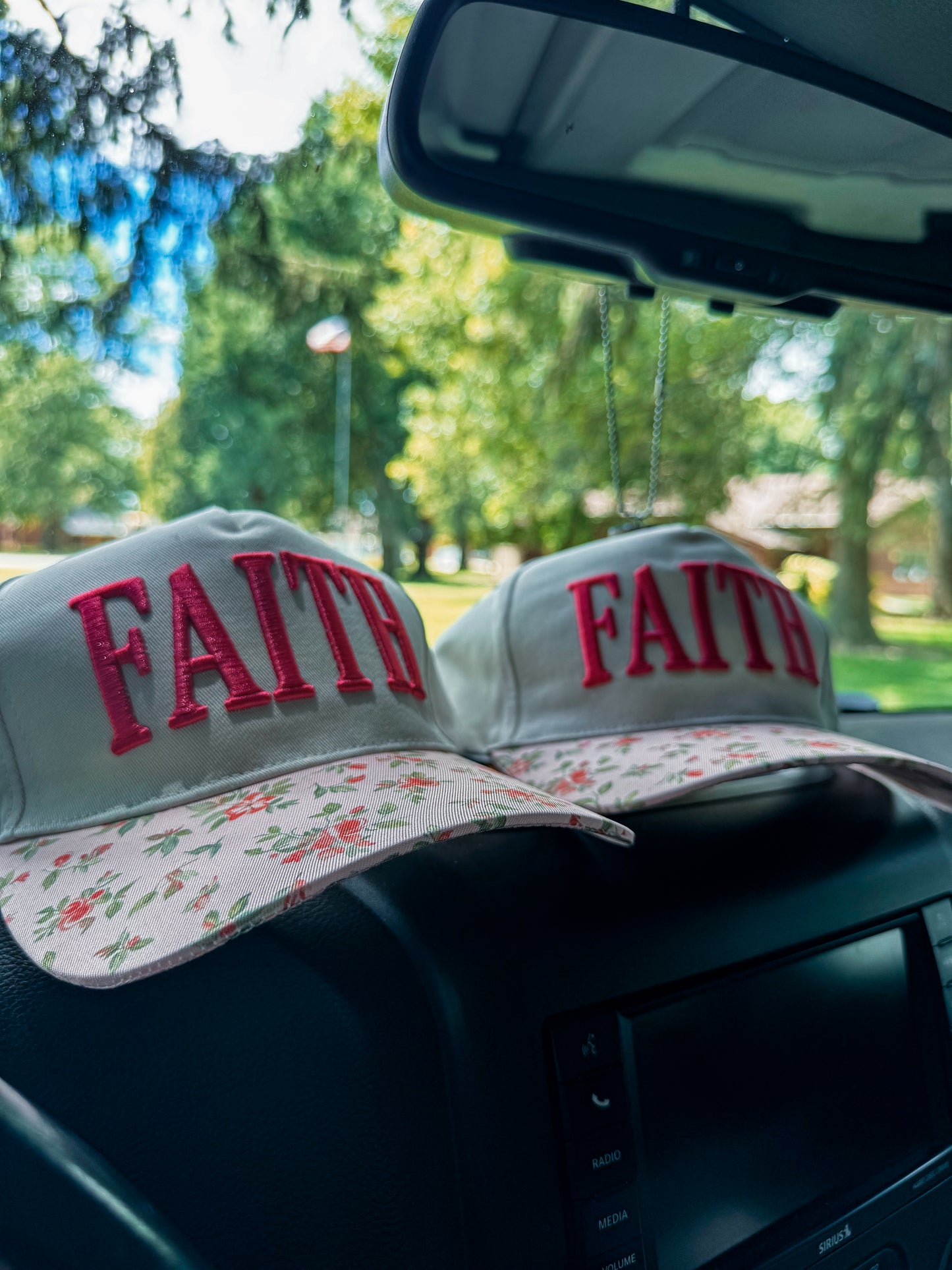 Faith Floral Trucker Hat