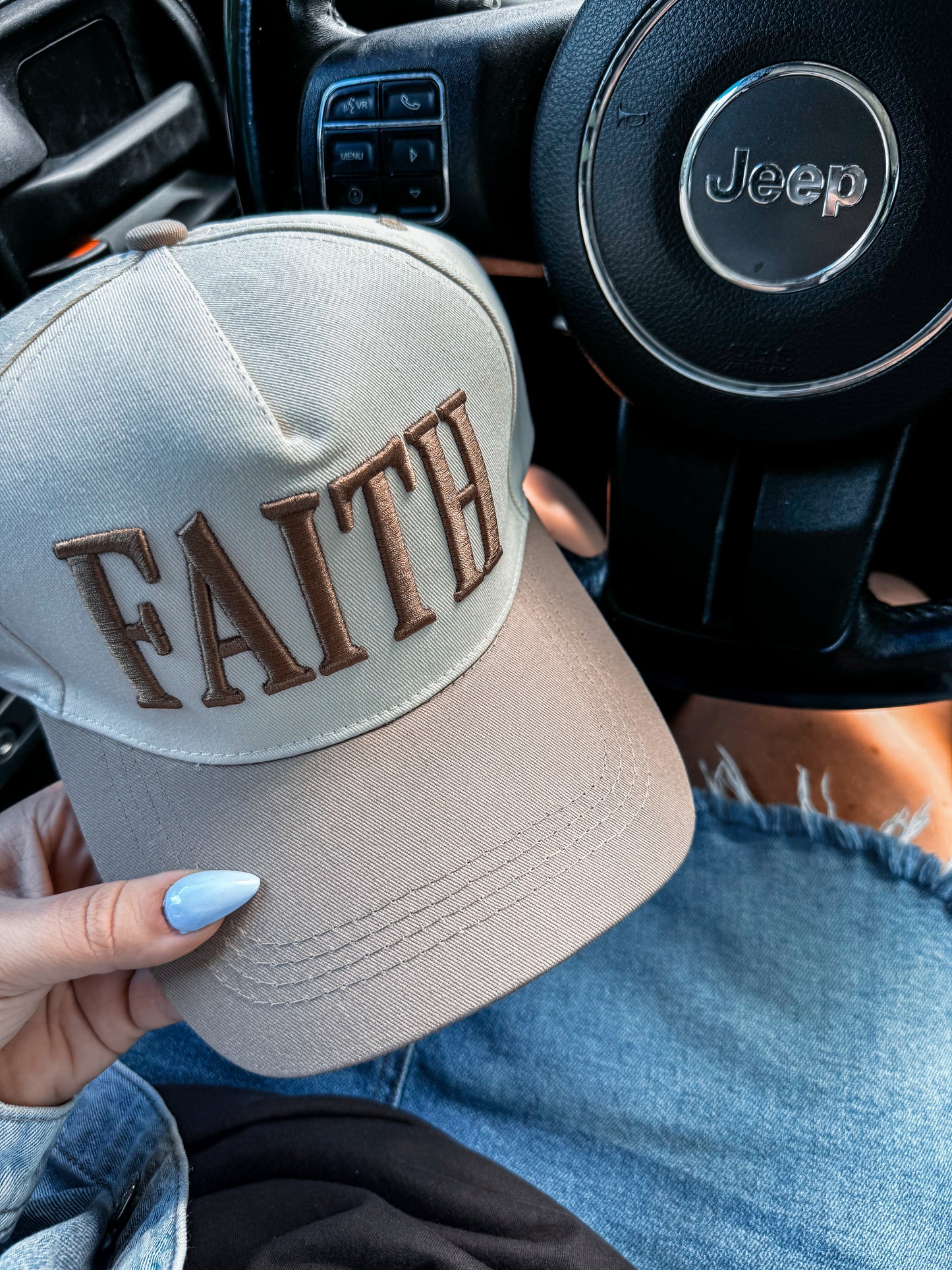 Faith Mocha Trucker Hat