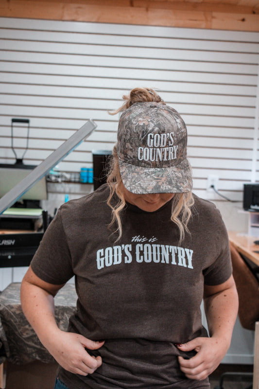 God's Country Camo Trucker Hat
