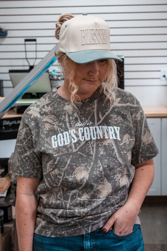 This Is God’s Country Camo Graphic Tee