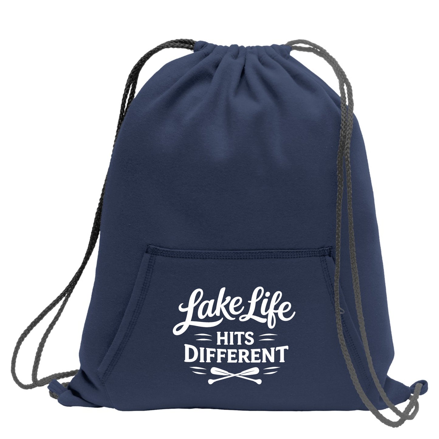 Lake Life Sweatshirt Cinch Bag