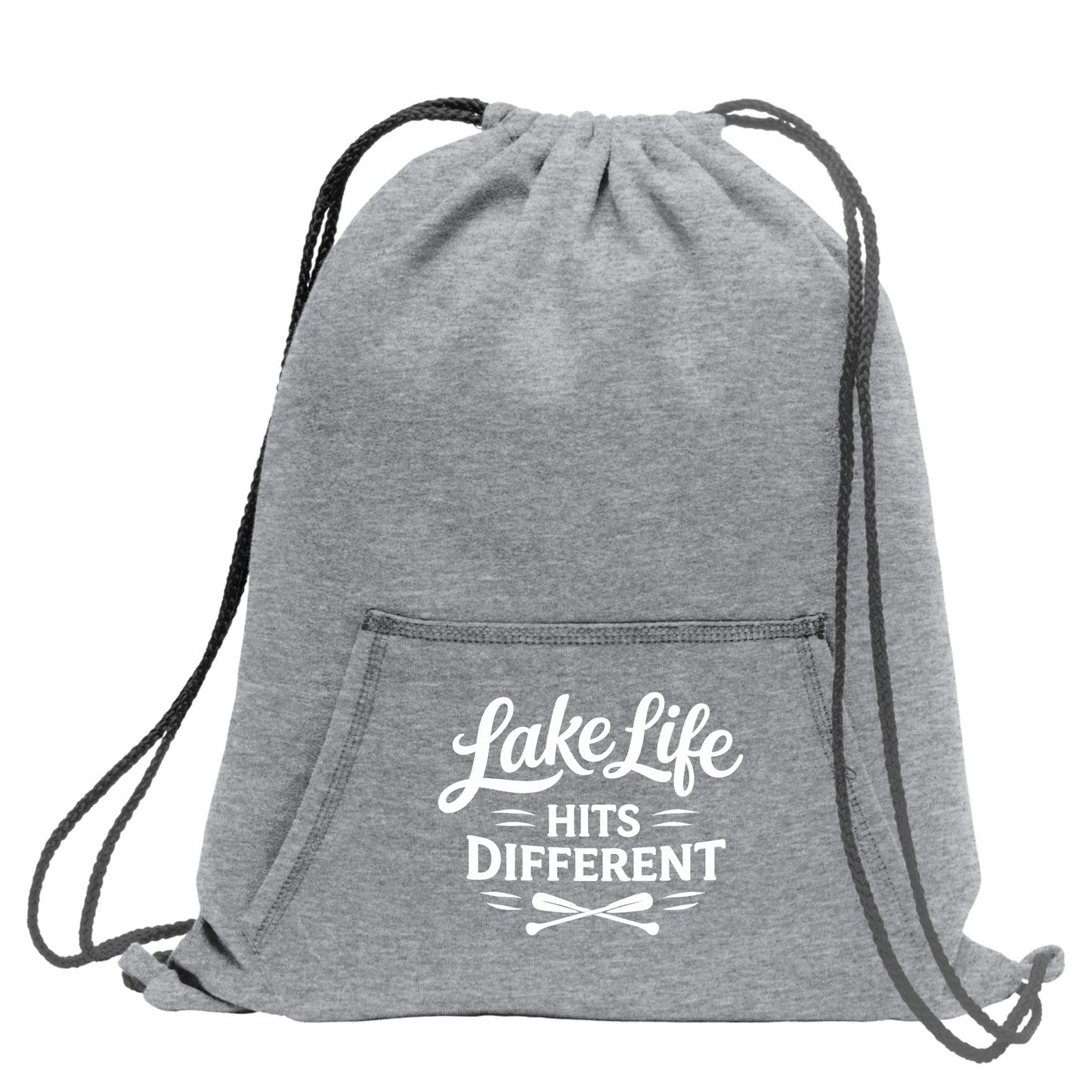 Lake Life Sweatshirt Cinch Bag
