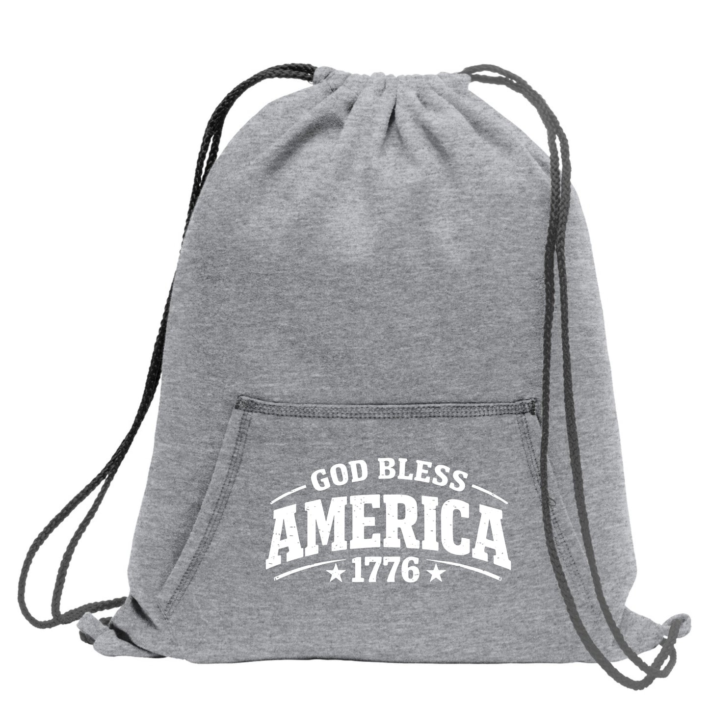 God Bless America Sweatshirt Cinch Bag
