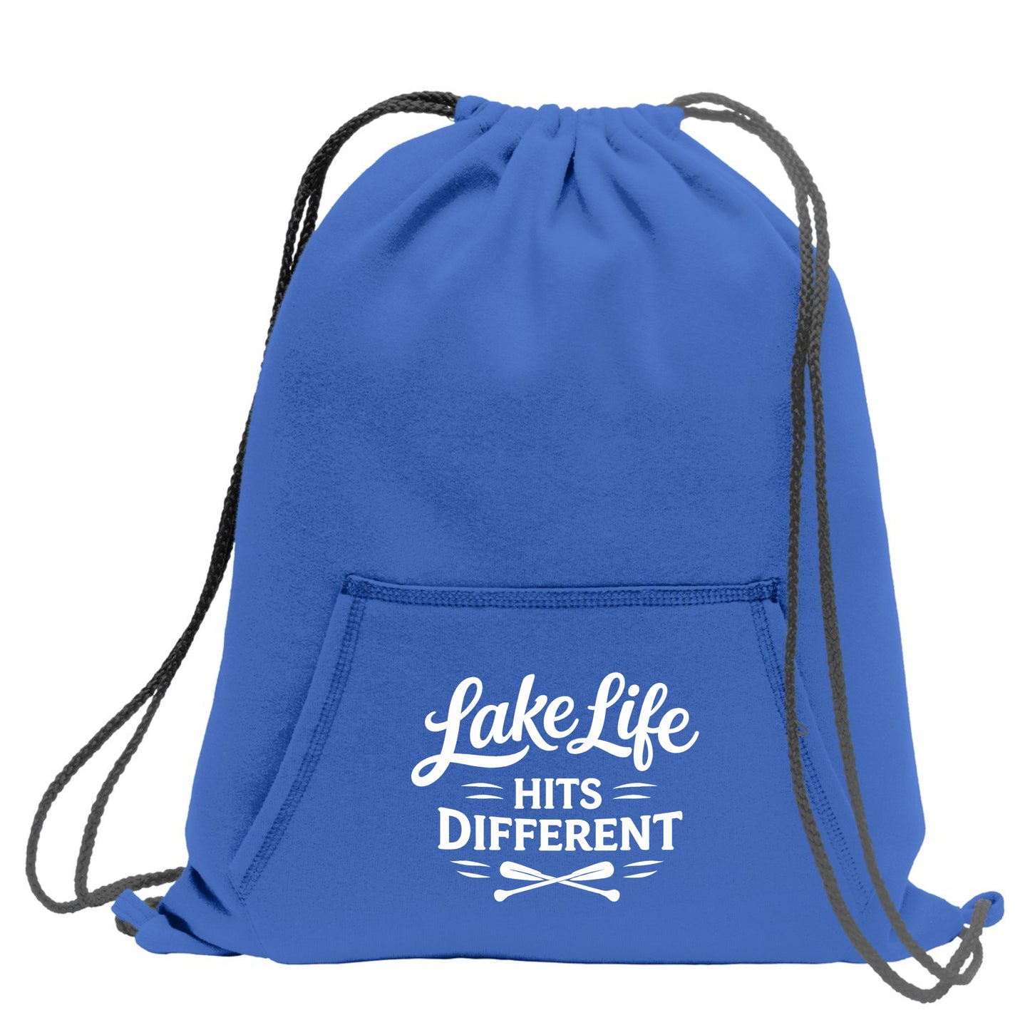 Lake Life Sweatshirt Cinch Bag