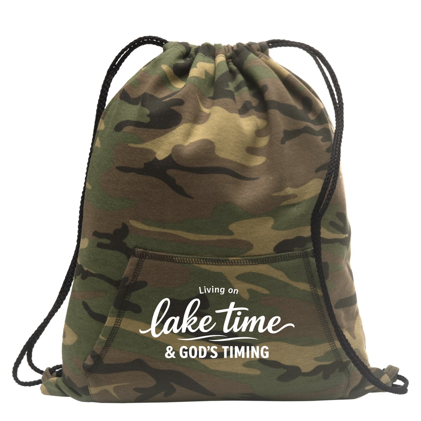 Lake Time Sweatshirt Cinch Bag
