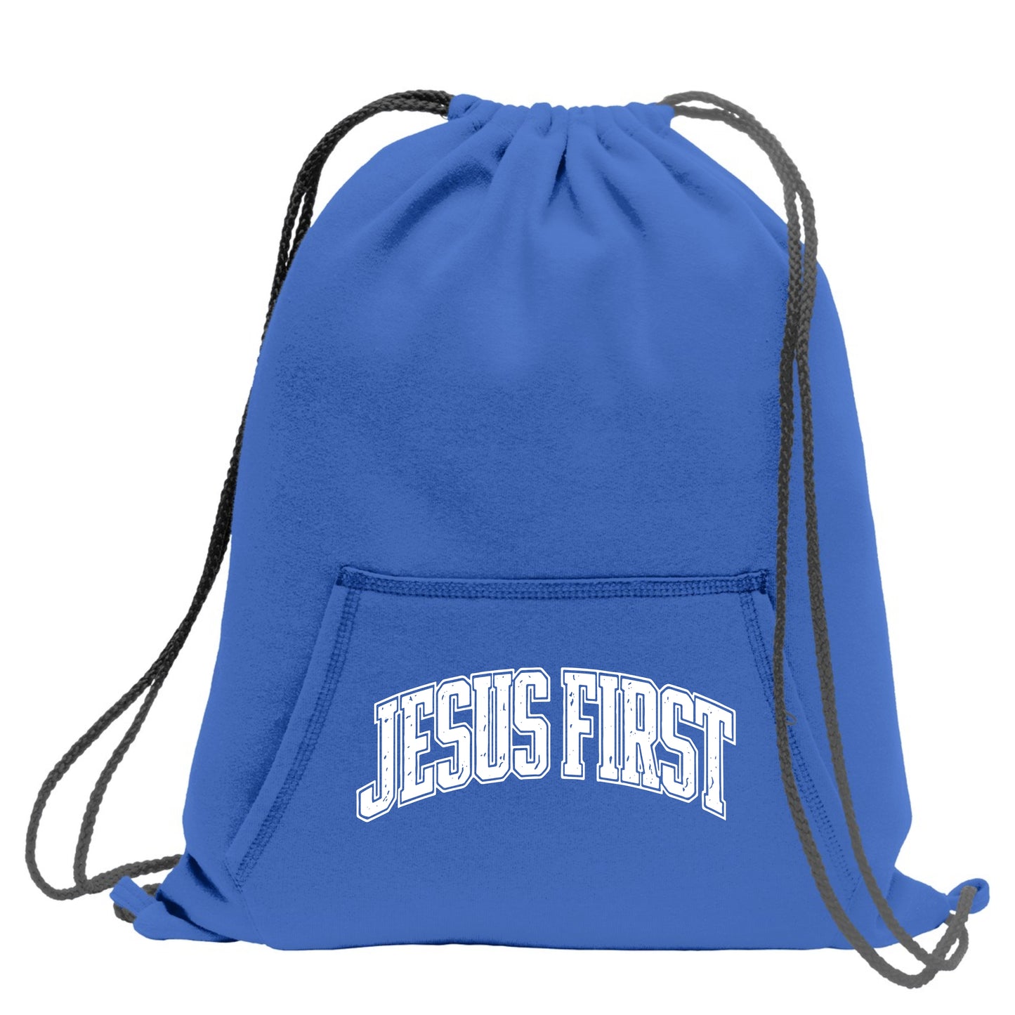 Jesus First Sweatshirt Cinch Bag