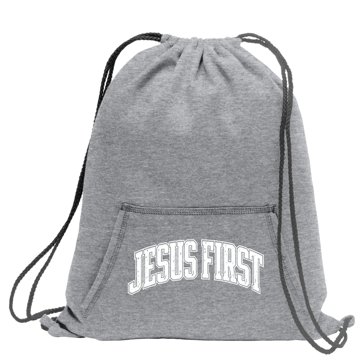Jesus First Sweatshirt Cinch Bag