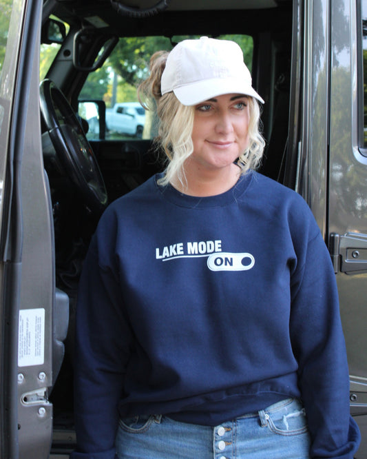 Lake Mode ON Crewneck Sweatshirt